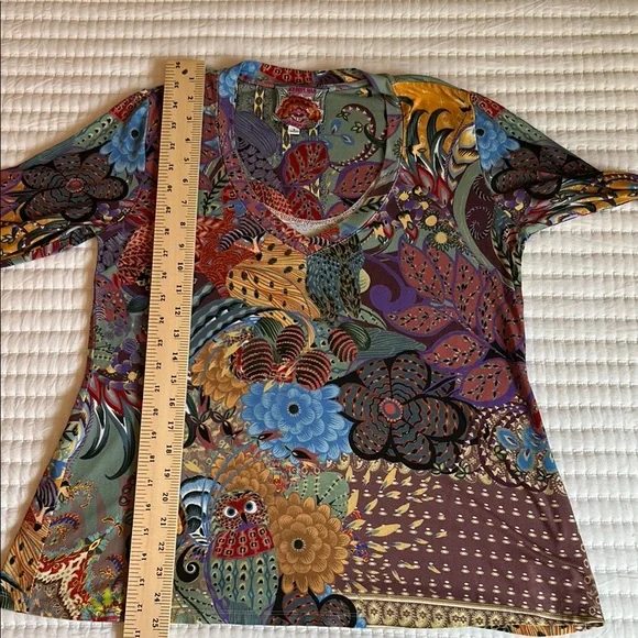 Johnny Was Madison Favorite 3/4 Sleeve Top - Picture 7 of 8